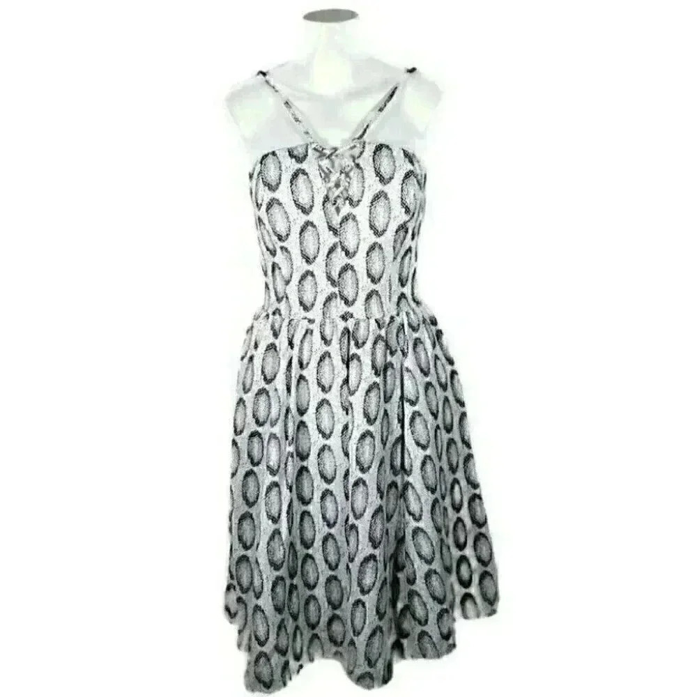 Banana Republic Dress Heritage Print Lace Up from Heritage Collection Size 4 - Picture 2 of 8